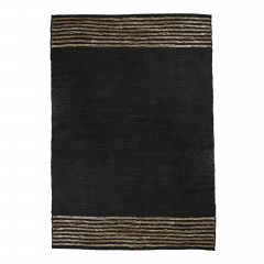 RUG RAW RECYCLED LEATHER AND JUTE 